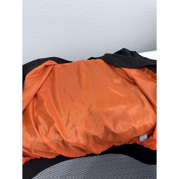 Ring Of Fire Black Back Graphic Skull Headdress Ribbed Cuffs Bomber Jacket Large - Picture 12 of 13